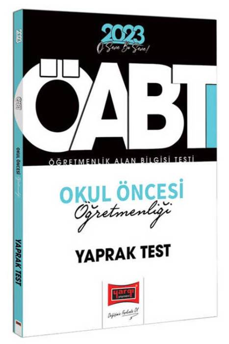 2023 KPSS ÖABT Okul Öncesi Öğretmenliği Çek Kopart Yaprak Test Yargı Yayınları