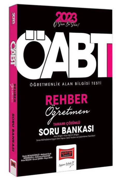 2023 KPSS ÖABT Rehber Öğretmenliği Tamamı Çözümlü Soru Bankası Yargı Yayınları