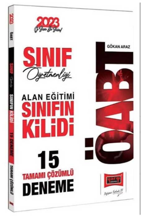 2023 ÖABT Sınıf Öğretmenliği Sınıfın Kilidi Alan Eğitimi 15 Deneme Çözümlü Yargı Yayınları