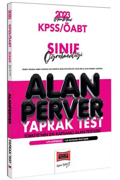 2023 KPSS ÖABT Sınıf Öğretmenliği Alanperver Yaprak Test Yargı Yayınları