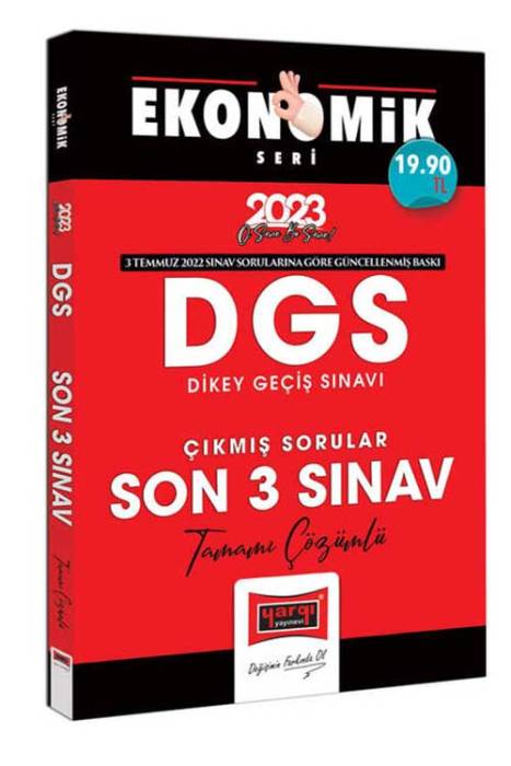 Yargı 2023 DGS Ekonomik Seri Tamamı Çözümlü Son 3 Yıl Çıkmış Sınav Soruları