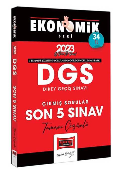 Yargı 2023 DGS Ekonomik Seri Tamamı Çözümlü Son 5 Yıl Çıkmış Sınav Soruları