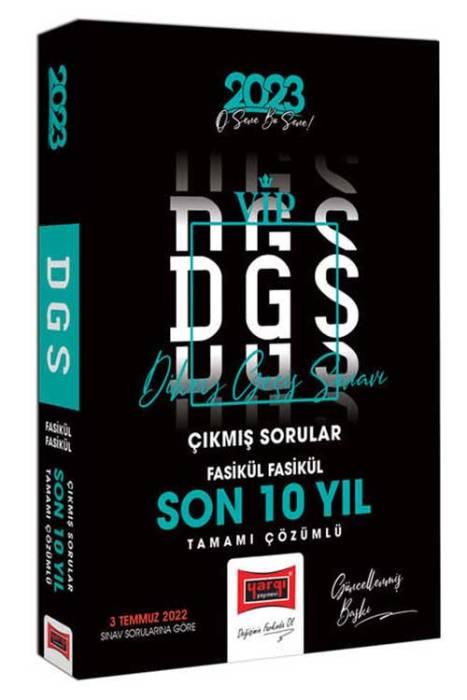 Yargı 2023 DGS Son 10 Yıl Tamamı Çözümlü Fasikül Fasikül Çıkmış Sınav Soruları Yargı Yayınları