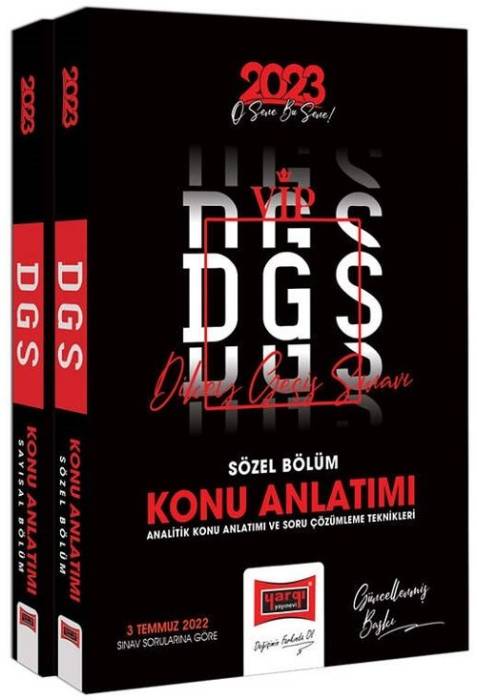 Yargı 2023 DGS VIP Konu Anlatımlı Modüler Set Yargı Yayınları