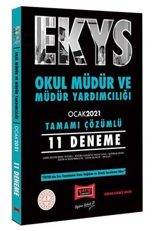 Yargı EKYS Okul Müdür ve Müdür Yardımcılığı Tamamı Çözümlü 11 Deneme Ocak 2021 Yargı Yayınları