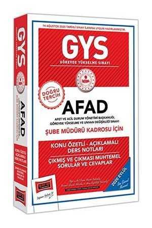 Yargı GYS AFAD Şube Müdürü Kadrosu İçin Konu Özetli Çıkmış ve Çıkması Muhtemel Sorular Yargı Yayınları