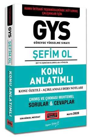 Yargı GYS Kamu İdari Teşebbüslerinde (KİT'lerde) Çalışanlar İçin ŞEFİM OL Konu Anlatımlı Yargı Yayınları