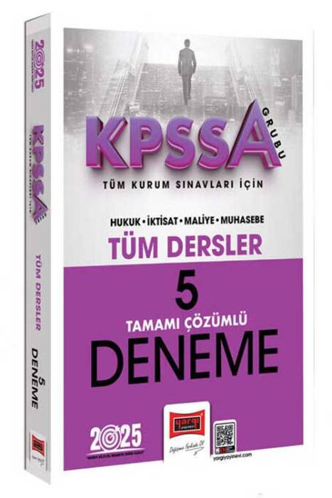 2025 KPSS-A Grubu Tüm Kurum Sınavları İçin Tüm Dersler Tamamı Çözümlü 5 Deneme Yargı Yayınları