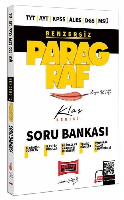 Yargı TYT AYT KPSS ALES DGS MSÜ Benzersiz Paragraf Soru Bankası PDF Çözümlü Klas Serisi Yargı Yayınları