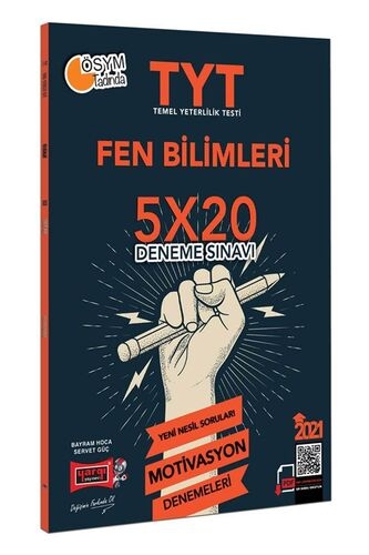 Yargı Yayınları 2021 TYT Fen Bilimleri 5×20 Motivasyon Deneme Sınavı