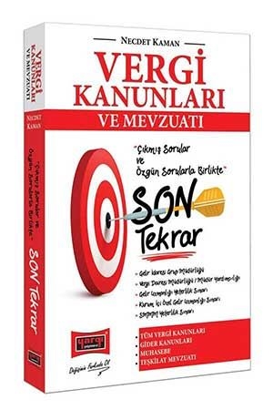 Yargı Vergi Kanunları ve Mevzuatı Son Tekrar Soru Bankası Yargı Yayınları