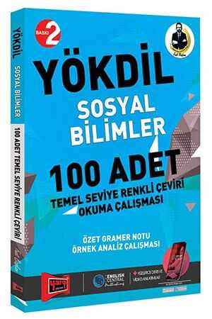 Yargı YÖKDİL Sosyal Bilimler 100 Adet Temel Seviye Renkli Çeviri Okuma Çalışması Yargı Yayınları