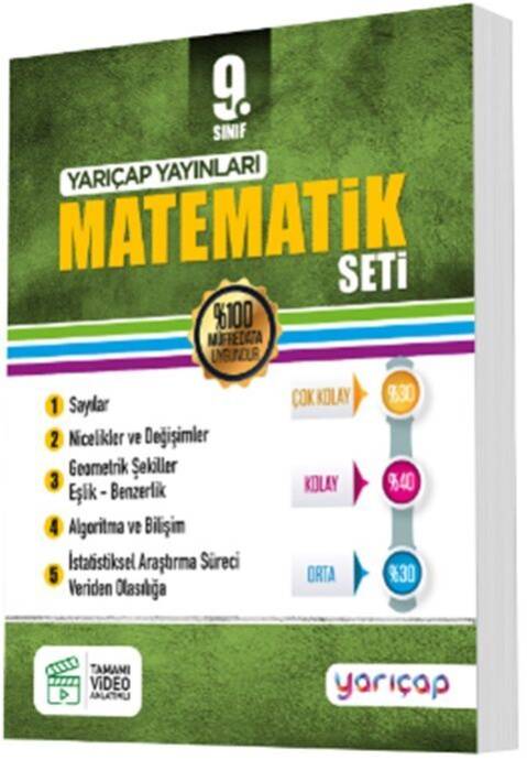 YarıÇap Yayınları 9. Sınıf Matematik Seti