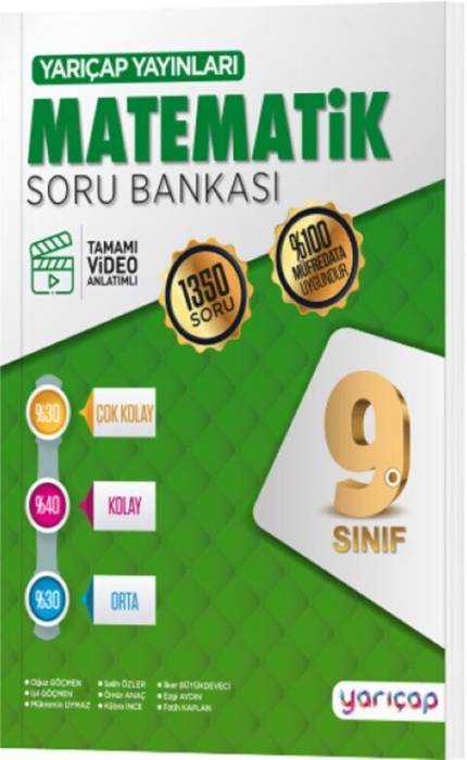 YarıÇap Yayınları 9. Sınıf Matematik Soru Bankası