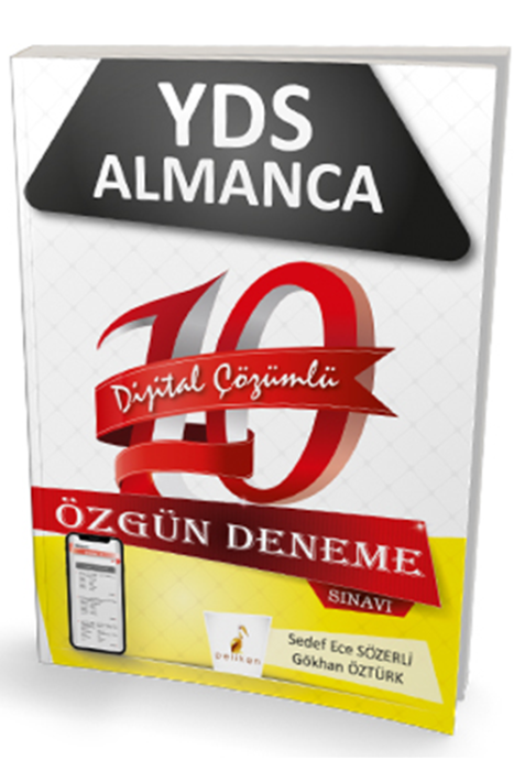 YDS Almanca 10 Özgün Deneme Dijital Çözümlü Pelikan Yayınları