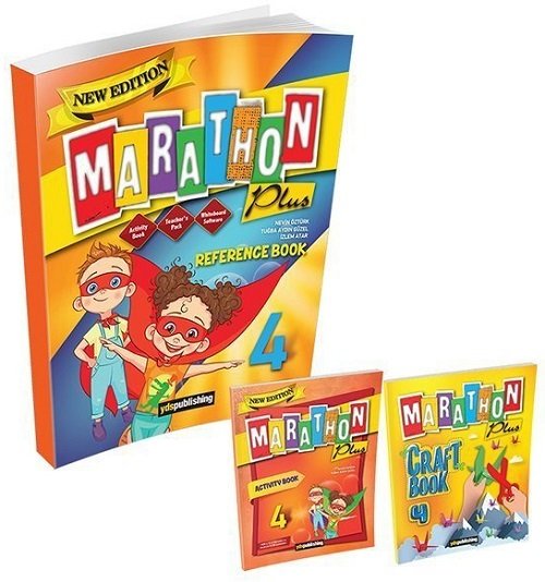 YDS Publishing 4. Sınıf İngilizce Marathon Plus New Edition Reference Book, Activity Book, Craft Book 3'lü Set YDS Publishing Yayınları