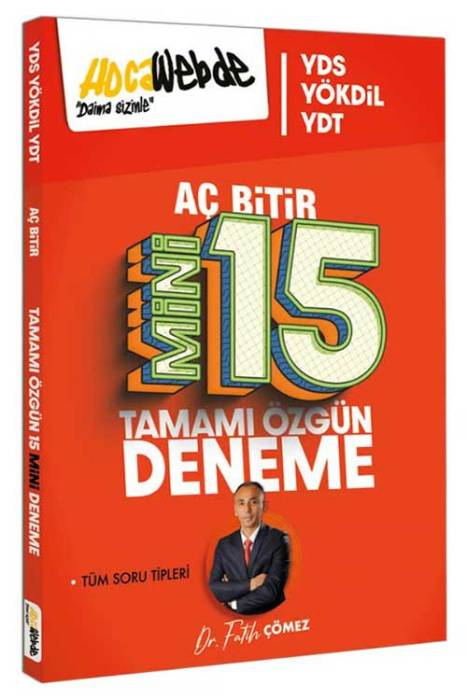 YDS YÖKDİL YKSDİL Aç Bitir Mini 15 Deneme HocaWebde Yayınları