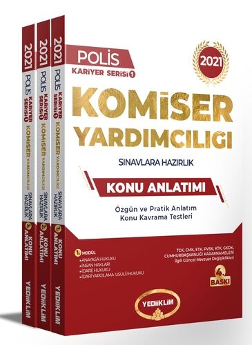 Yediiklim 2021 Komiser Yardımcılığı Sınavlarına Hazırlık Konu Anlatımlı Modüler Set Yediiklim Yayınları