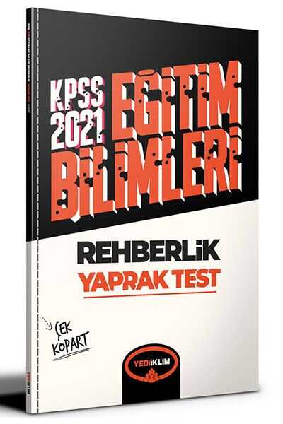 Yediiklim 2021 KPSS Eğitim Bilimleri Rehberlik Çek Kopart Yaprak Test Yediiklim Yayınları