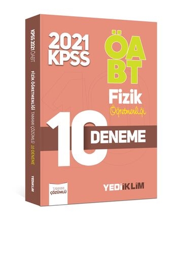 Yediiklim 2021 ÖABT Fizik Öğretmenliği Tamamı Çözümlü 10 Deneme Yediiklim Yayınları