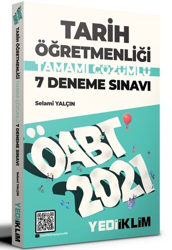 Yediiklim 2021 ÖABT Tarih Öğretmenliği Tamamı Çözümlü 7 Deneme Sınavı Yediiklim Yayınları