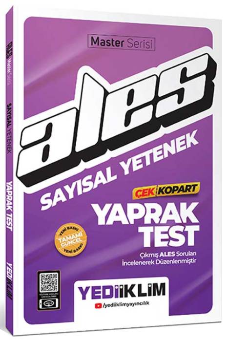 2025 ALES Sayısal Yetenek Çek Kopart Yaprak Test Yediiklim Yayınları