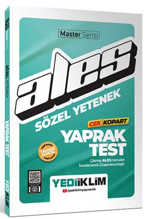 2025 ALES Sözel Yetenek Çek Kopart Yaprak Test Yediiklim Yayınları