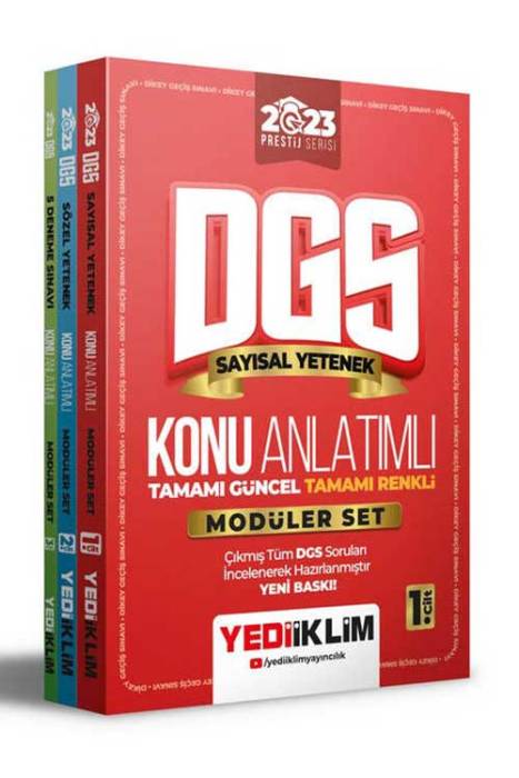 Yediiklim 2023 DGS Prestij Serisi Konu Anlatımlı Modüler Set Yediiklim Yayınları