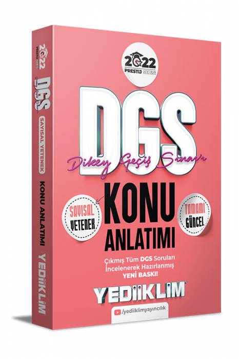 Yediiklim 2022 DGS Sayısal Yetenek Konu Anlatımı Yediiklim Yayınları