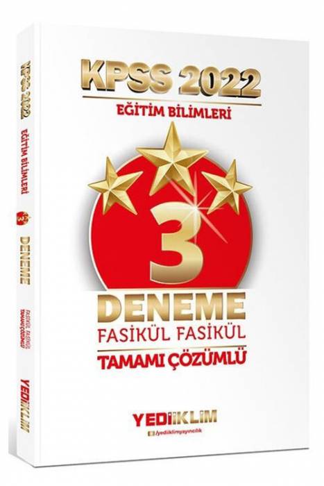 Yediiklim 2022 KPSS Eğitim Bilimleri 3 Yıldız Deneme Çözümlü Yediiklim Yayınları