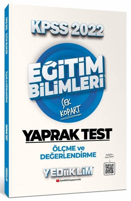 Yediiklim 2022 KPSS Eğitim Bilimleri Ölçme ve Değerlendirme Yaprak Test Çek Kopart Yediiklim Yayınları