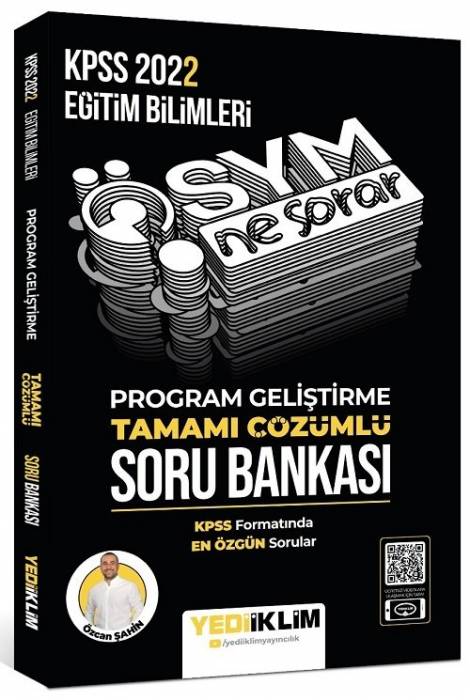 Yediiklim 2022 KPSS Eğitim Bilimleri Program Geliştirme ÖSYM Ne Sorar Soru Bankası Çözümlü Yediiklim Yayınları