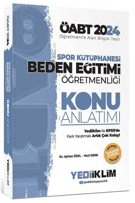 2024 ÖABT Spor Kütüphanesi Beden Eğitimi Öğretmenliği Konu Anlatımı Yediiklim Yayınları