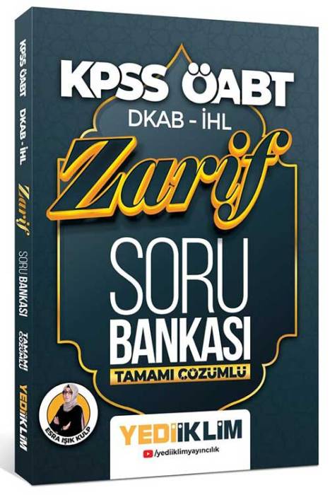 2023 ÖABT DKAP İHL Zarif Tamamı Çözümlü Soru Bankası Yediiklim Yayınları