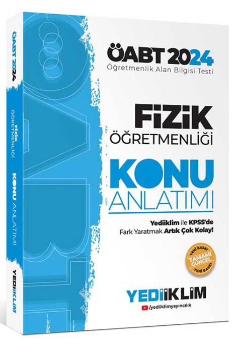 2024 ÖABT Fizik Öğretmenliği Konu Anlatımı Yediiklim Yayınları