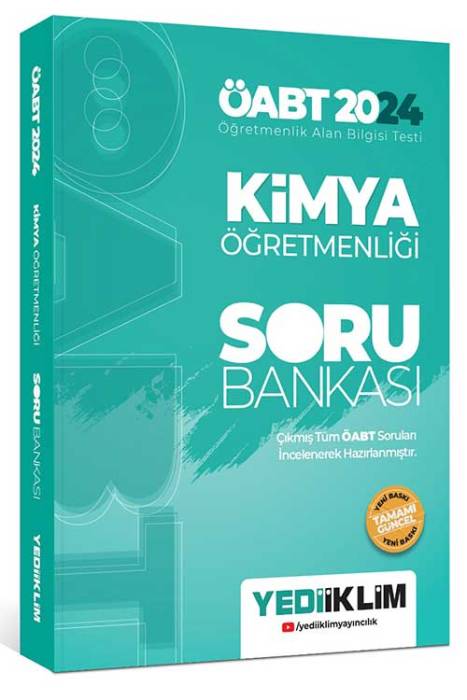 2024 ÖABT Kimya Öğretmenliği Soru Bankası Yediiklim Yayınları