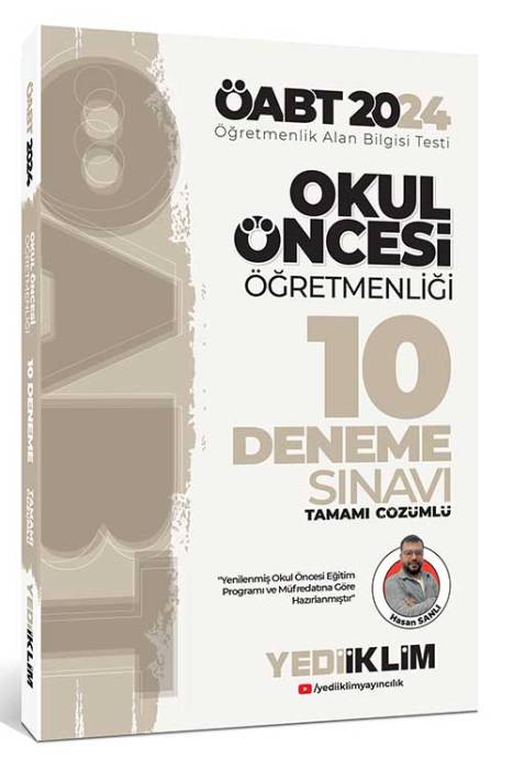 2024 ÖABT Okul Öncesi Öğretmenliği Tamamı Çözümlü 10 Deneme Yediiklim Yayınları