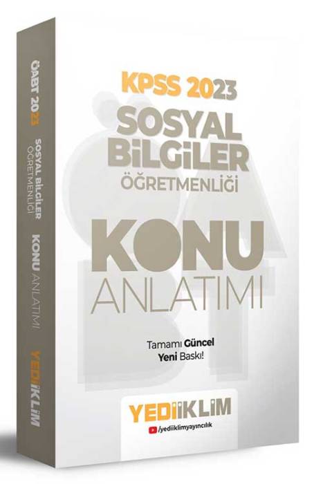 2023 ÖABT Sosyal Bilgiler Öğretmenliği Konu Anlatımı Yediiklim Yayınları