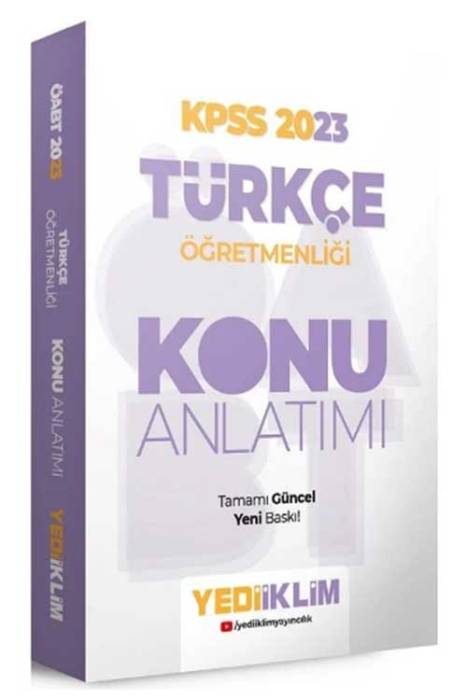 2023 ÖABT Türkçe Öğretmenliği Konu Anlatımı Yediiklim Yayınları