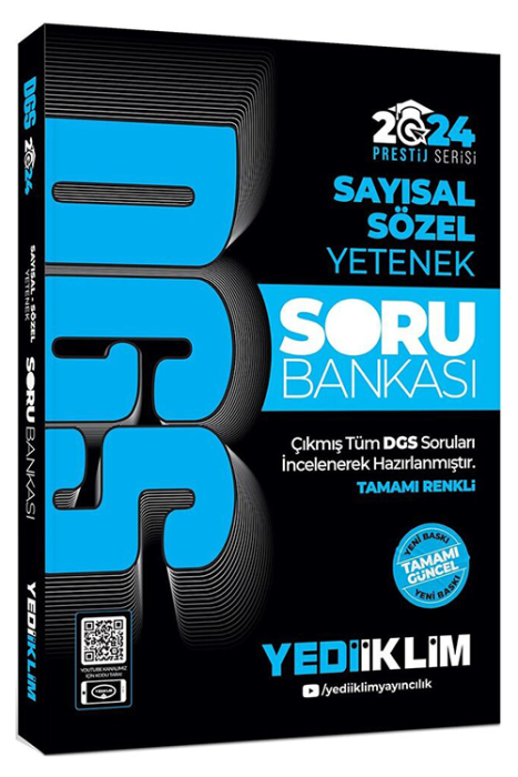 2024 DGS Sayısal-Sözel Yetenek Soru Bankası Yediiklim Yayınları