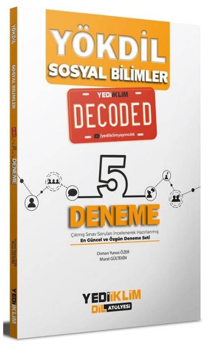 Yediiklim YÖKDİL Sosyal Bilimler Decoded 5 Deneme Yediiklim Yayınları