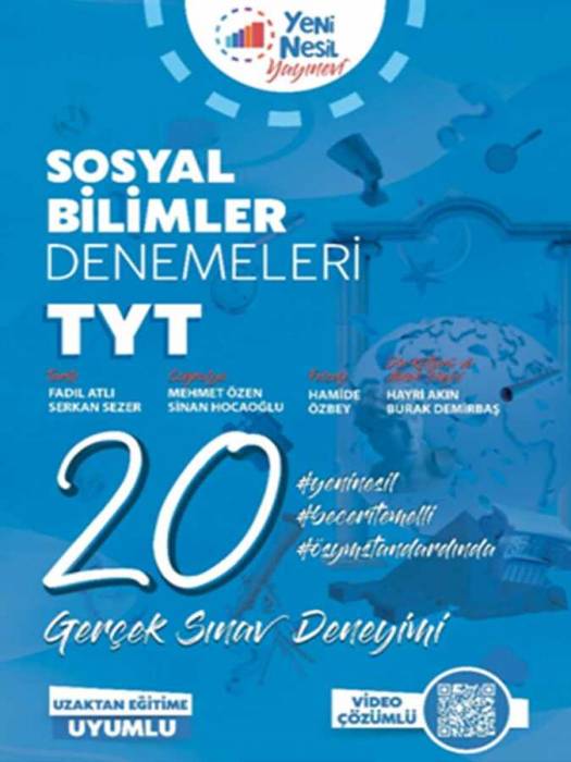 Yeni Nesil TYT Sosyal Bilimler 20 Deneme Sınavı Yeni Nesil Yayıncılık