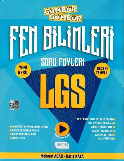 Yeni Tarz 8. Sınıf LGS Fen Bilimleri Gümbür Gümbür Soru Föyleri Yeni Tarz Yayınları