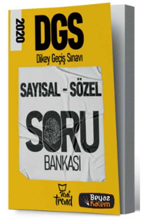 Yeni Trend 2020 DGS Soru Bankası Yeni Trend Yayınları