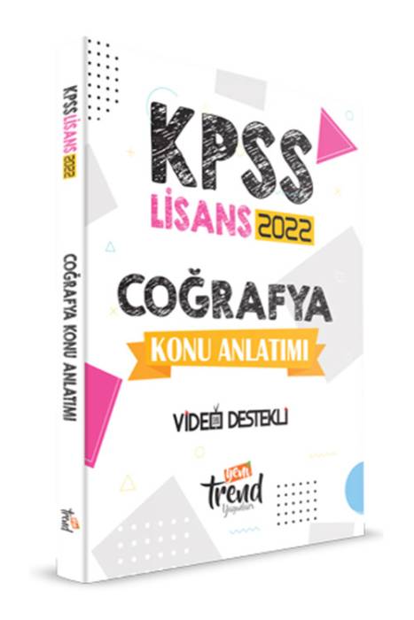 Yeni Trend 2022 KPSS Coğrafya Lisans Konu Anlatımı Video Destekli Yeni Trend Yayınları