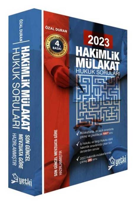 2023 Hakimlik Mülakat Hukuk Soruları Yetki Yayınları