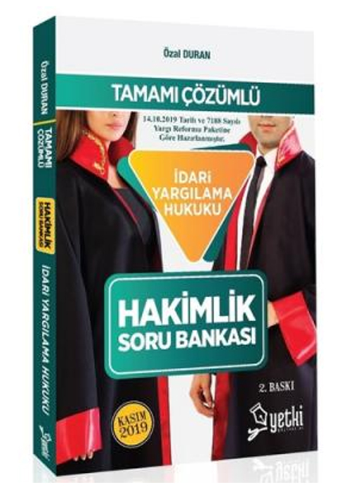 Yetki İdari Yargılama Usul Hukuku Hakimlik Soru Bankası Yetki Yayınları