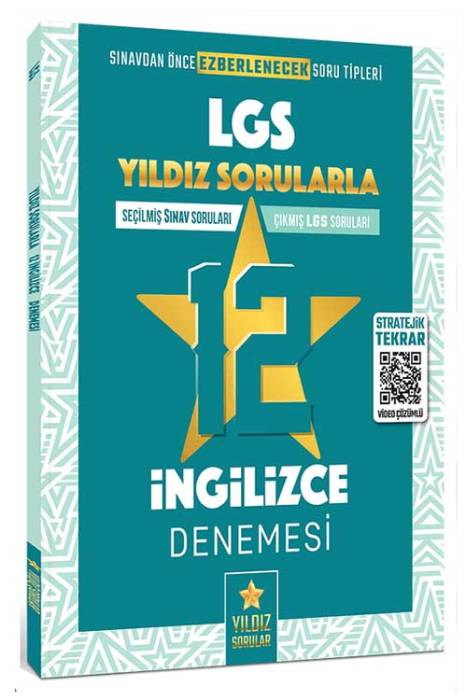 Yıldız Sorular 8. Sınıf LGS İngilizce 12 Deneme Video Çözümlü Yıldız Sorular