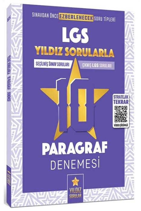 Yıldız Sorular 8. Sınıf LGS Paragraf 10 Deneme Video Çözümlü Yıldız Sorular