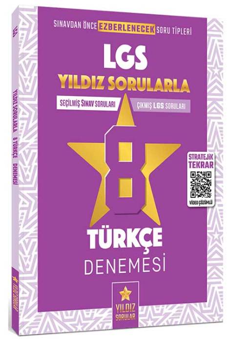 Yıldız Sorular 8. Sınıf LGS Türkçe 8 Deneme Video Çözümlü Yıldız Sorular